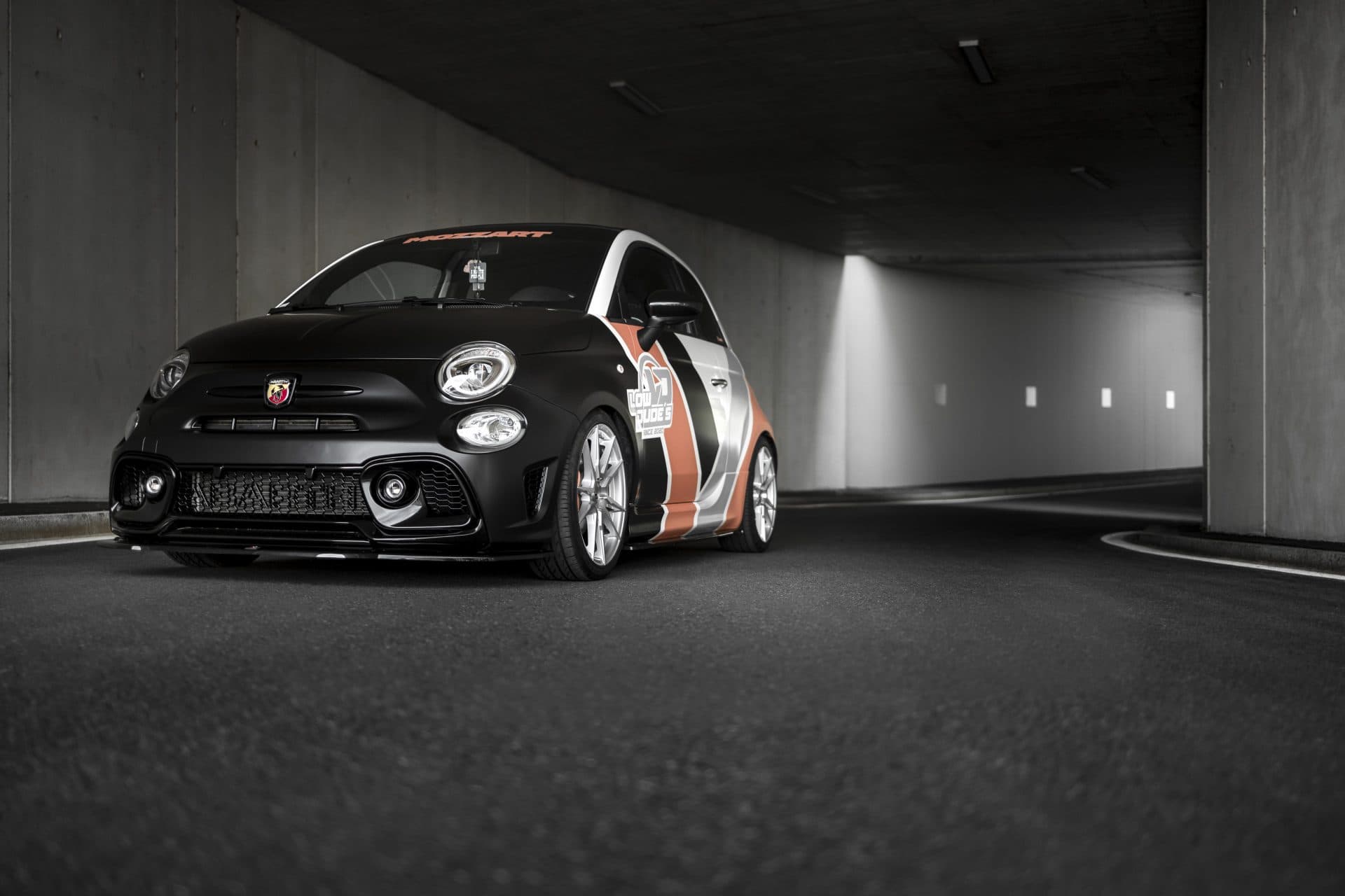 Designfolierung Abarth 595 – Lachs & Leder – Bild 3