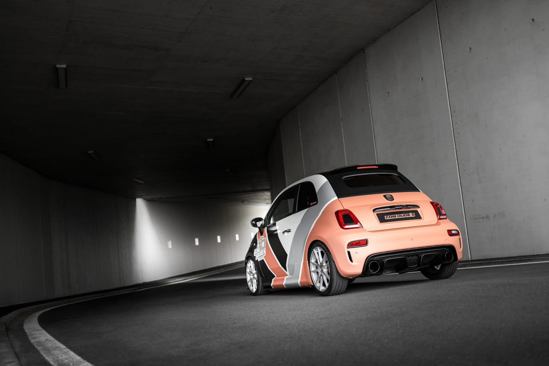 Designfolierung Abarth 595 – Lachs & Leder – Bild 2