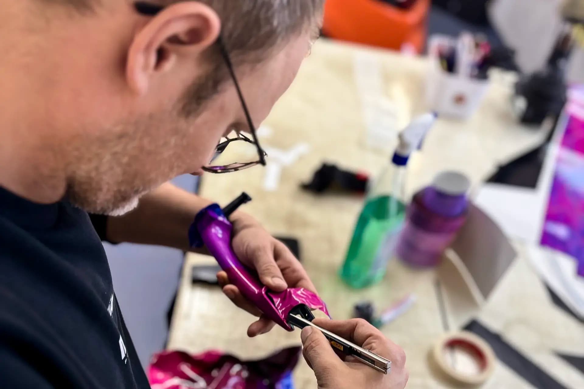 Half Pink BMW Wrap – Bild 6