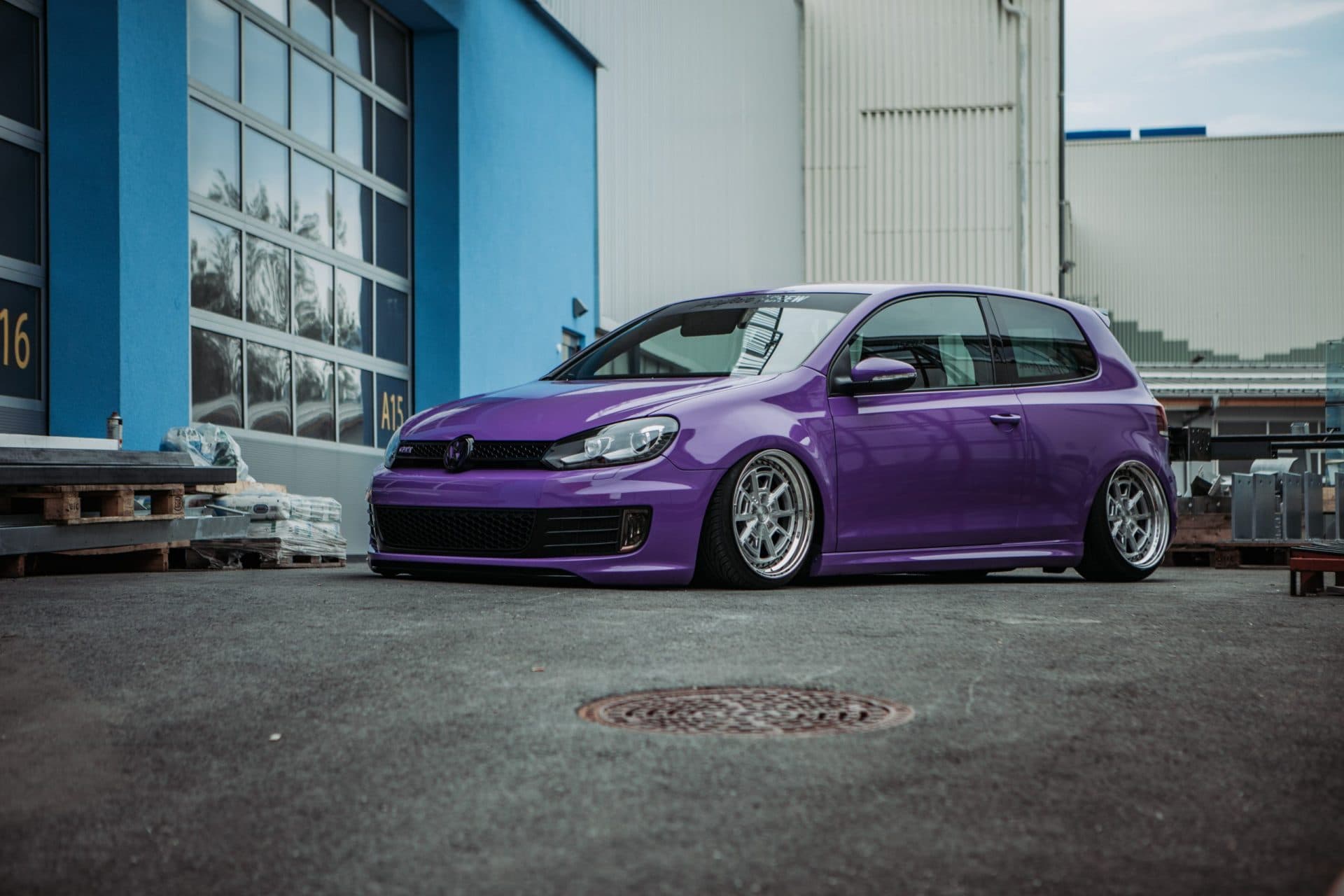 Vollfolierung – Purple Rain