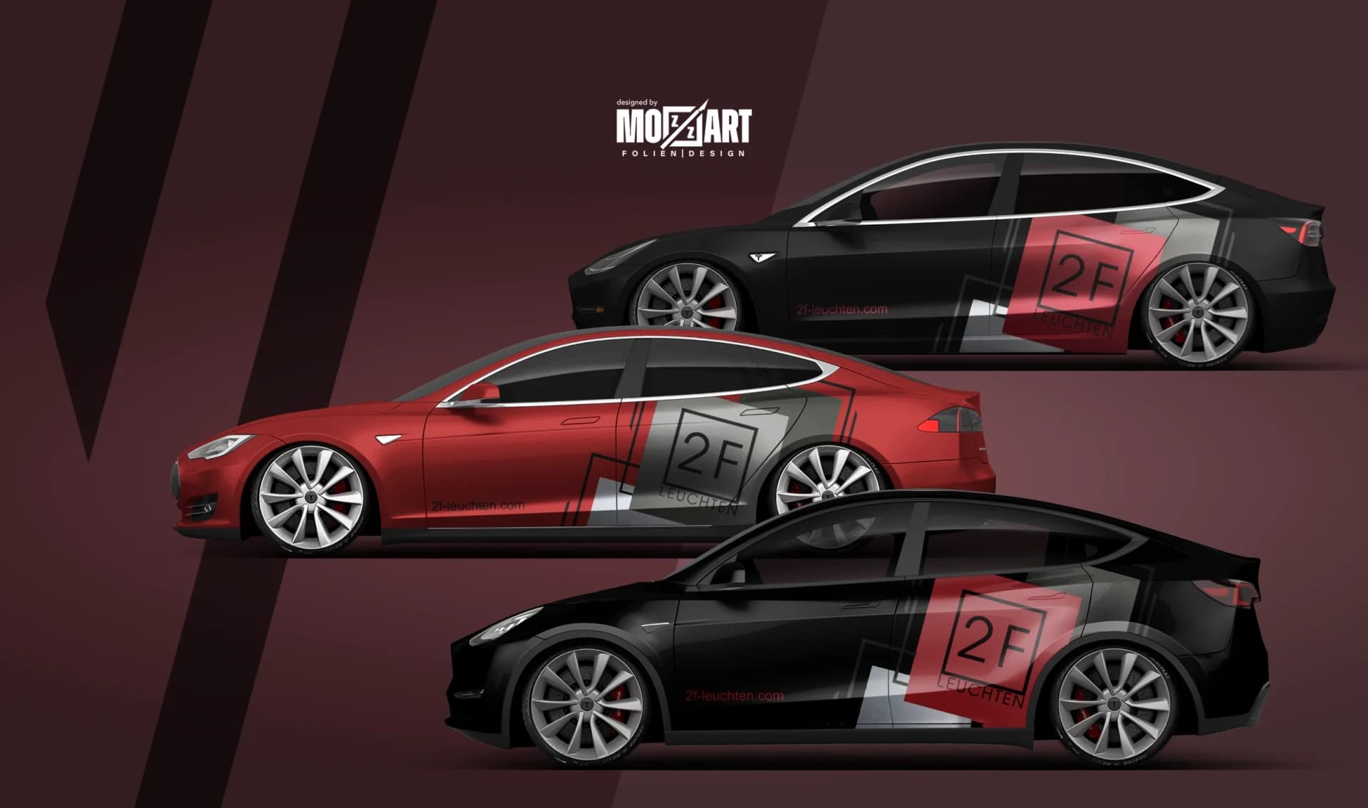 Tesla Flottenfolierung – 2F Leuchten